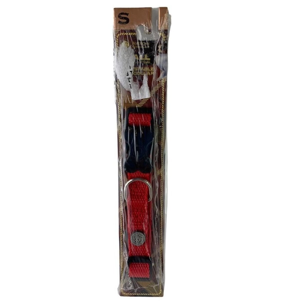 Small American Kennel Club Adjustable Dog Collar Small Red Style AKC15Red‎ New